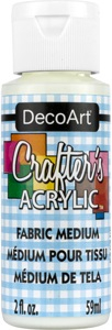 DECO ART FABRIC MEDIUM 59ml CRAFTERS ACRYLIC DCA48