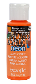 DECO ART ORANGE NEON 130 59ml CRAFTERS ACRYLIC DCA130