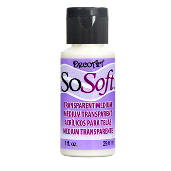 SOSOFT TRANSPARENT MEDIUM 29.6ml FABRIC ACRYLIC DSF1-26