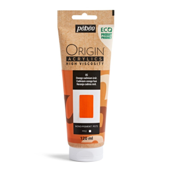 PEBEO ORIGIN ACRYLICS 120ml CADMIUM ORANGE HUE 817105