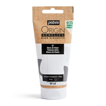 PEBEO ORIGIN ACRYLICS 60ml TITANIUM WHITE 817037