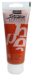 100ml STUDIO ACRYLIC VENICE RED 039 PEBEO 837039