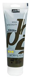 100ml STUDIO ACRYLIC RAW UMBER 64 PEBEO 837064