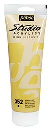 100ml STUDIO ACRYLIC IRIDESCEN T GOLD 352 PEBEO 837-352