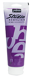 PEBEO 021 ORIENTAL VIOLET 250ml STUDIO ACRYLIC 164021
