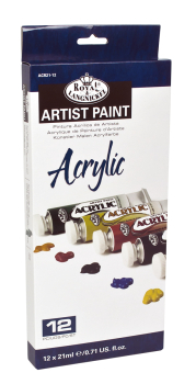 R&L 21 ML ACRYLIC PAINT 12 PK ACR21-12