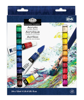 R&L 12 ML ACRYLIC PAINT 24 PK ACR12-24