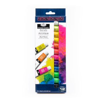 R&L 12ML ACRYLIC PAINT - NEON COLOURS ACRNEON-12