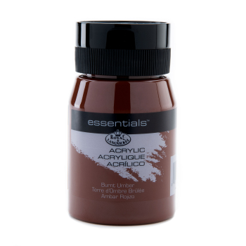 R&L ESSENTIALS ACRYLIC 500ml - BURNT UMBER RAA-5119
