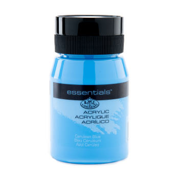 R&L ESSENTIALS ACRYLIC 500ml - CERULEAN BLUE RAA-5143