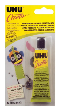 UHU CREATIV FOAM RUBBER 33ml 3-62931