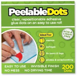 U-CRAFT PEELABLE DOTS 10mm REMOVABLE 200 201062B