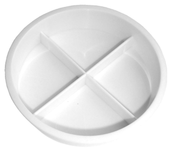 4 DIVISION PLASTIC SAUCER 7033