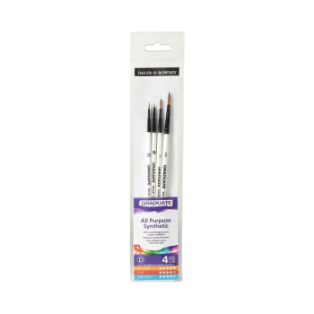DR GRADUATE 4 BRUSH SYNTHETIC DETAIL SET D212540007