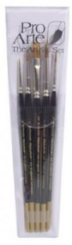 PRO ARTE W3 SET PROLENE BRUSH WALLET ROUND & ONE STROKE