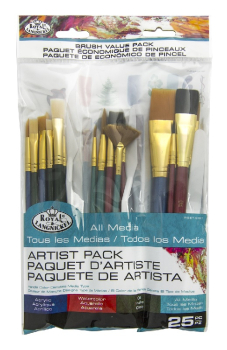 R&L 25 PC VARIETY VALUE BRUSH SET RSET-9387