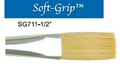 ROYAL SOFT GRIP GOLD TAKLON STROKE BRUSH - 1/2