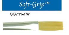 ROYAL SOFT GRIP GOLD TAKLON STROKE BRUSH - 1/4