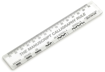 MANUSCRIPT CALLIGRAPHY RULER MC360B