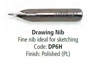 MANUSCRIPT FINE DRAWING NIB POLISHED DP6HPL24 PACK OF 24