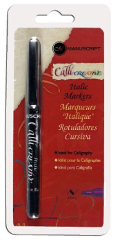 MANUSCRIPT ITALIC MARKER 4.8mm EXTRA BROAD BLACK MM63081