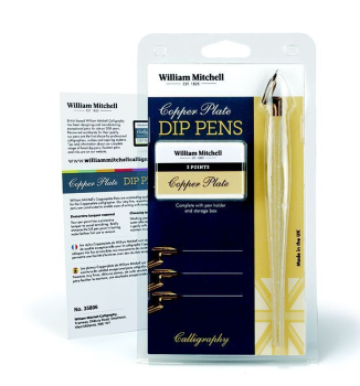 Wm. MITCHELL COPPER PLATE PEN CARD 35806