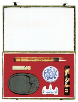 ORIENTAL PAINTING SET - LARGE CHINESE