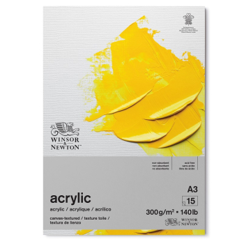 WN ACRYLIC GUMMED PAD - A3 15 SHEETS 300gsm     6534006