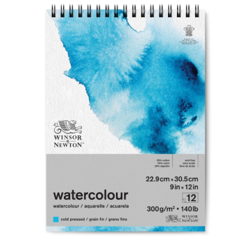 WN SPIRAL WATERCOLOUR PAD CP 23 x 31cm (9Inchx12Inch) 6662582