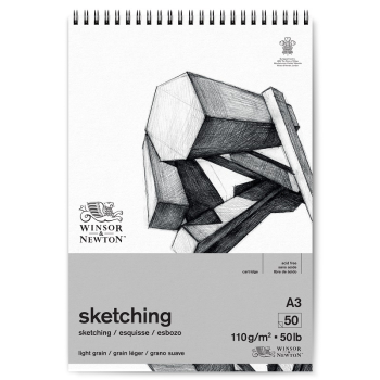 WINSOR & NEWTON SPIRAL SKETCHI NG PAD A3 50 SHEETS 6672003