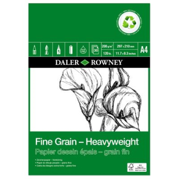 DR FINE GRAIN ECO HEAVYWEIGHT PAD A4 200G 30SH D434230400