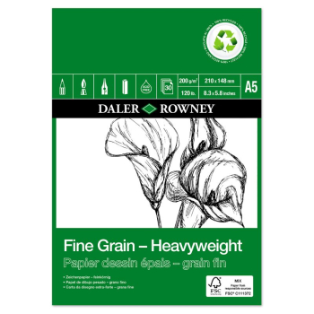 DR FINE GRAIN ECO HEAVYWEIGHT PAD A5 200G 30SH D434230500