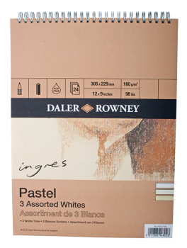 DR INGRES PAD 3 ASSORTED WHITES 9Inch X 6Inch 405210906
