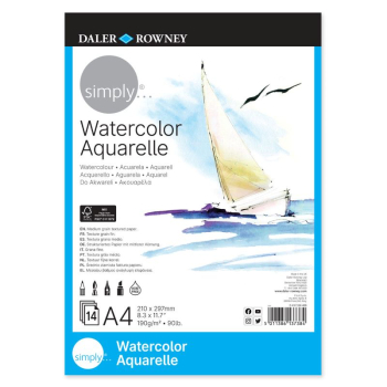 DR SIMPLY WATERCOLOUR PAD A4 190G 14SH D431536400