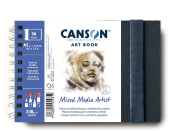 CANSON ART BOOK WB MIXED MEDIA ARTIST L/SCAPE A5 C31200L006