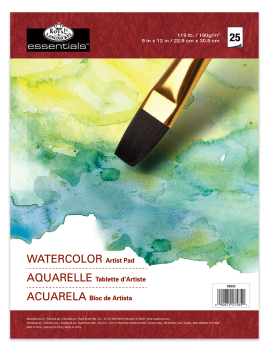 R&L WATERCOLOR PAD 9 X 12 RD352