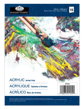 R&L ACRYLIC ARTIST PAD 5 X 7 RD360