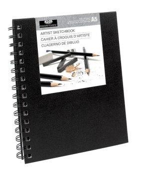 R&L A5 SKETCHBOOK WITH SIDE SPIRAL RSB-A5