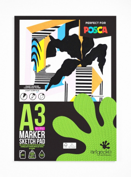 ARTGECKO A3 PRO MARKER SKETCH PAD 30 SH 250GSM GEC010