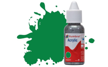 HUMBROL ACRYLIC 2 EMERALD GREEN GLOSS 14ml DROPPER