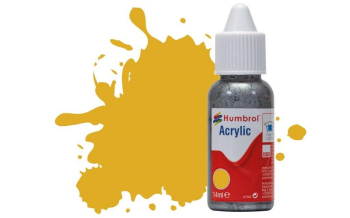 HUMBROL ACRYLIC 16 GOLD METALLIC 14ml DROPPER