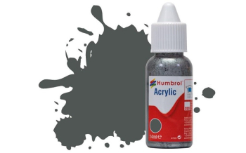 HUMBROL ACRYLIC 27 SEA GREY MATT 14ml DROPPER