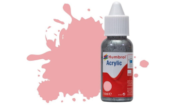 HUMBROL ACRYLIC 57 PINK MATT 14ml DROPPER