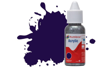 HUMBROL ACRYLIC 68 PURPLE GLOSS 14ml DROPPER