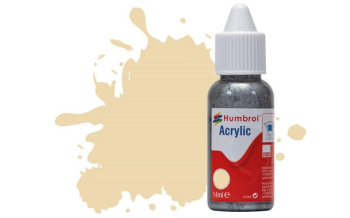 HUMBROL ACRYLIC 71 OAK SATIN 14ml DROPPER