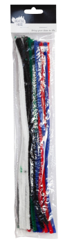 CHENILLE STEMS MULTICOLOURED 25'S