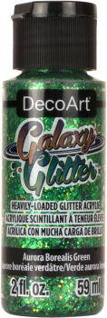 DECO ART GALAXY GLITTER AURORA BOREALIS GREEN DGG03-30