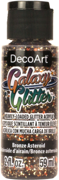 DECO ART GALAXY GLITTER BRONZE ASTEROID DGG12-30