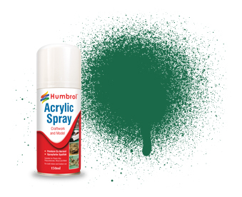 HUMBROL 30 DARK GREEN 150ml ACRYLIC SPRAY AD6030