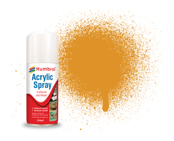 HUMBROL 54 BRASS 150ml ACRYLIC SPRAY AD6054